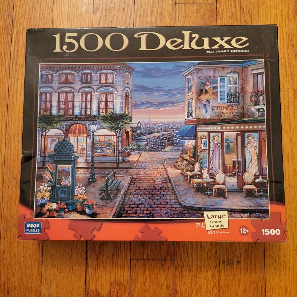 NEW Mega 1500 Piece Deluxe Puzzle Factory Sealed Cafe Des‎ Musees
